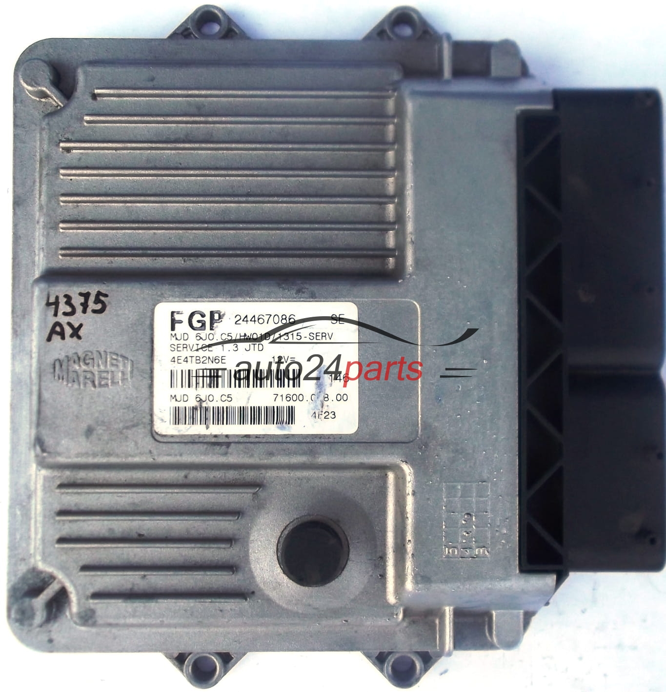 Calculateur Moteur ECU Suzuki Ignis 1.3 MJD – Réf 55196357, à Reprogrammer, Occasion