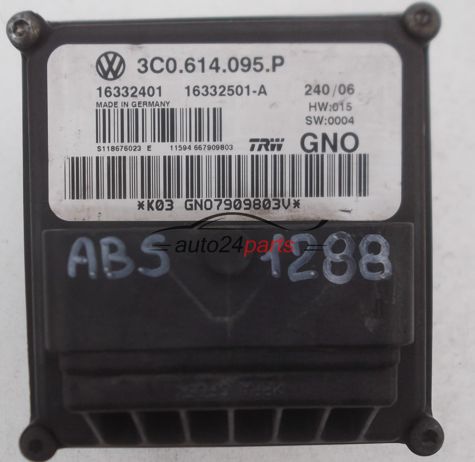 ABS Steuergerät Hydraulikblock 3C0614095S VW Passat (3C2, B6) 1.6 FSI 85kW 116P