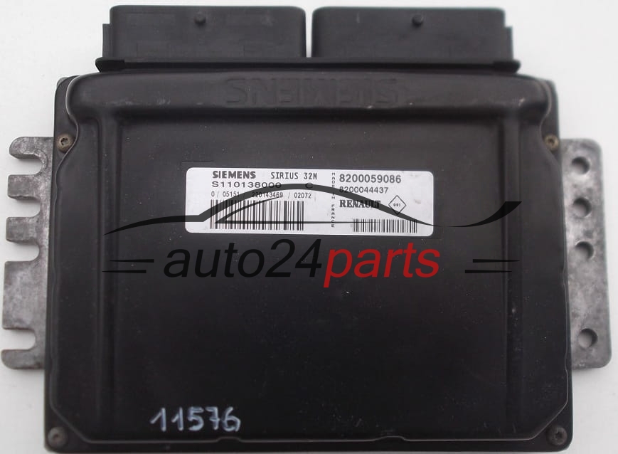 Calculateur Décodé Clio 2 1.6i SIRIUS 32N 8200059086 8200044437 S110138000B
