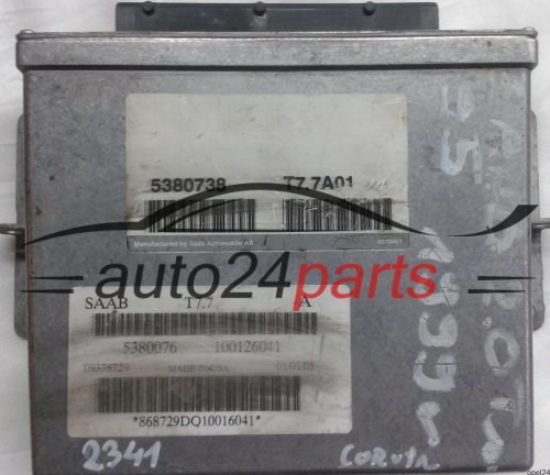 MOTORSTEUERGERÄT ECU STEUERGERÄT SAAB 9-5 2.0 5380738 5380076 09378729 9378729 T7.7A01