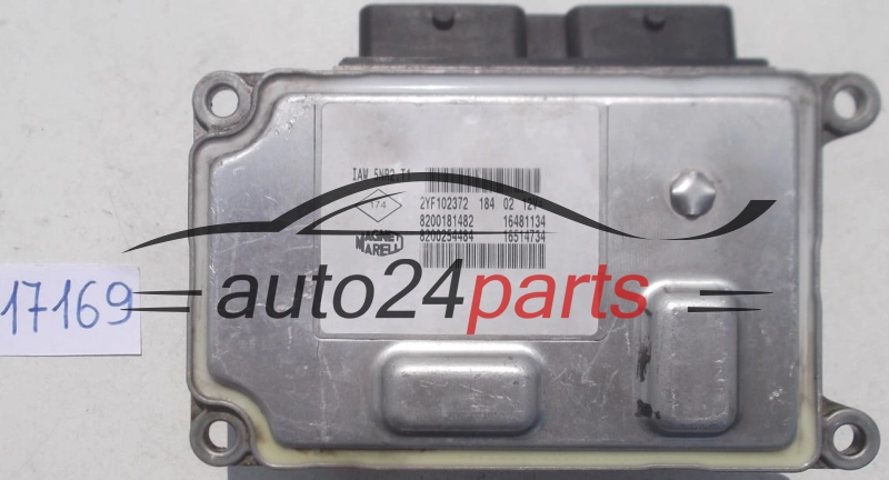 Μονάδα Ελέγχου Κινητήρα RENAULT TWINGO CLIO 1.2 MAGNETI MARELLI IAW 5NR2.T1, IAW5NR2T1, 8200181482, 16481134, 8200254484, 16514734