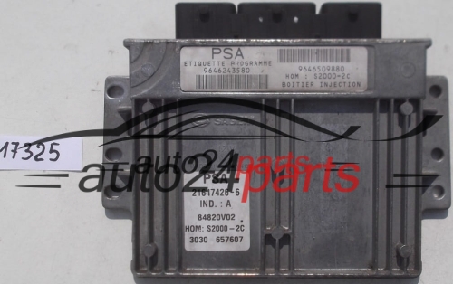 ECU ENGINE CONTROLLER CITROEN XSARA 1.4 SAGEM 21647426-6, 216474266, 9646243580, 9646509880