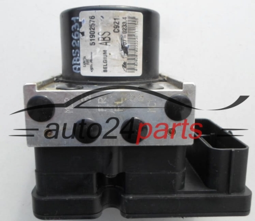 POMPE HYDRAULIQUE ET CALCULATEUR d'ABS FIAT LANCIA 51902576, 10.0207-0233.4, 10020702334, 10.0970-1614.3, 10097016143