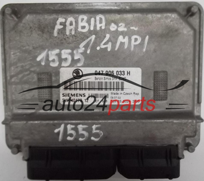 ΜΟΝΑΔΑ ΕΛΕΓΧΟΥ ΚΙΝΗΤΗΡΑ SKODA FABIA 1.4 MPI AQW 047906033H, SIEMENS 5WP40179
