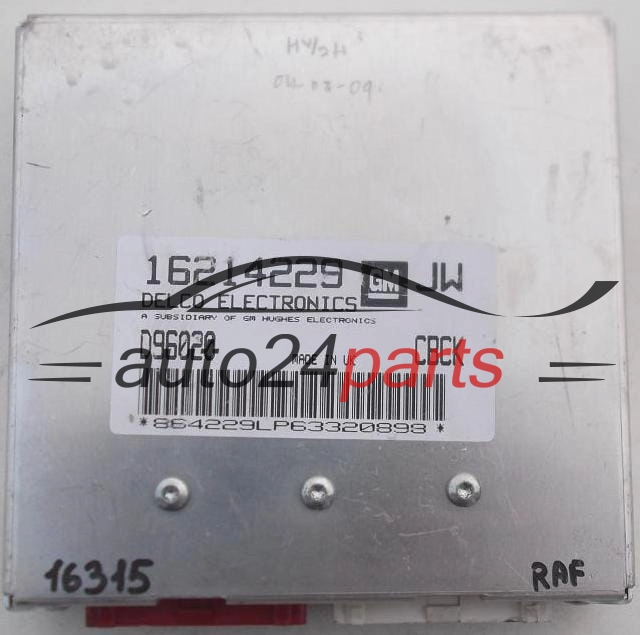 CENTRALINA MOTORE OPEL ASTRA DELCO 16214229 JW, 16214229JW, D96020, CBCK