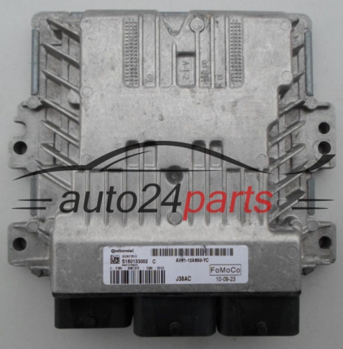 ECU ENGINE CONTROLLER  FORD C-MAX 1.6 TDCI Continental S180133002 C,  FoMoCo AV61-12A650-YC, SID807EVO