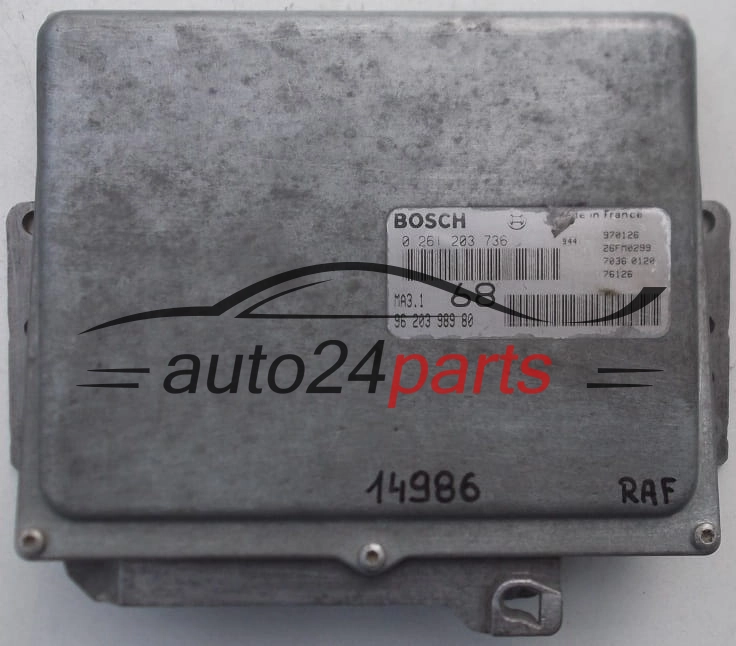KOMPUTER STEROWNIK SILNIKA CITROEN SAXO, PEUGEOT 106 