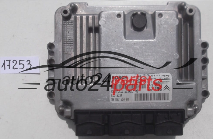 CALCULATEUR MOTEUR PEUGEOT 207 1.6 HDI BOSCH 0 281 013 868, 0281013868, 96 637 554 80, 9663755480, 9653958980, EDC16C34