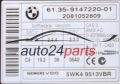CAS ANTI DEMARRAGE RELAIS 3 BMW 6135914722001, 61.35-9147220-01, 61.35 - 9147220 - 01, SIEMENS VDO 5WK4 9513VBR, 5WK49513VBR