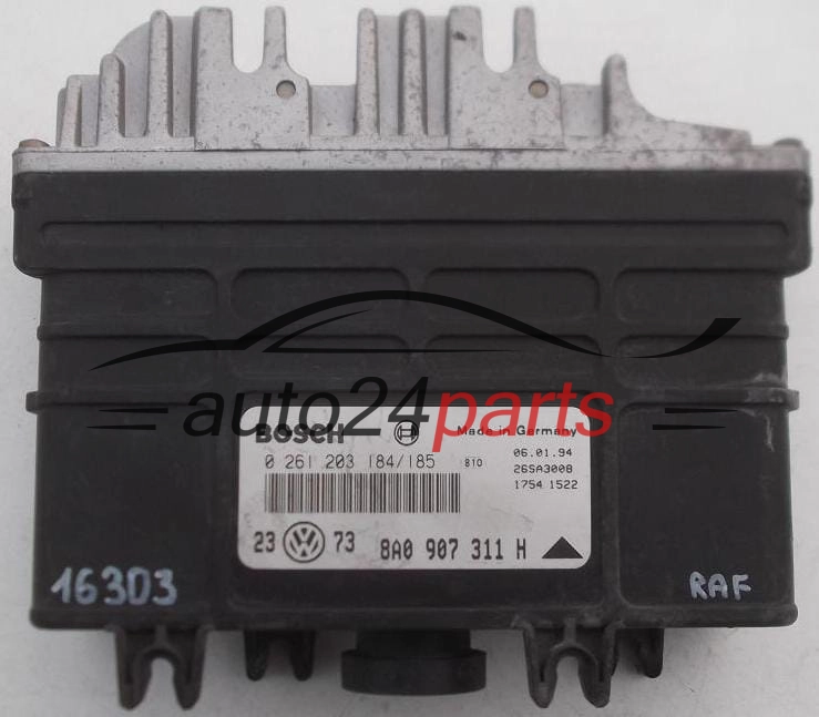 KOMPUTER STEROWNIK SILNIKA VW VOLKSWAGEN GOLF 1.8 BOSCH 0 261 203 184/185, 0261203184, 0261203185, 8A0 907 311 H, 8A0907311H