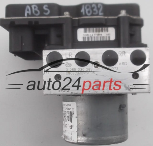 ABS POMPA I STEROWNIK FIAT 500 BOSCH 0 265 230 283,  518 212 73