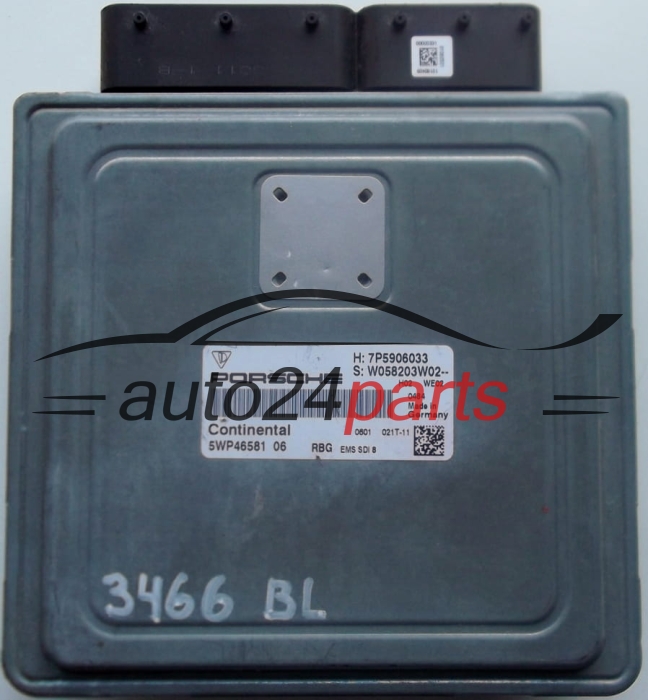 KOMPUTER STEROWNIK SILNIKA PORSCHE CAYENNE 4.8 SIEMENS 5WP46581 06, 5WP4658106, 7P5906033, W058203W02