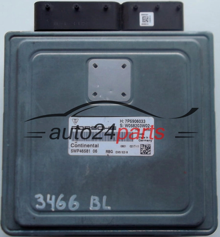 KOMPUTER STEROWNIK SILNIKA PORSCHE CAYENNE 4.8 SIEMENS 5WP46581 06, 5WP4658106, 7P5906033, W058203W02