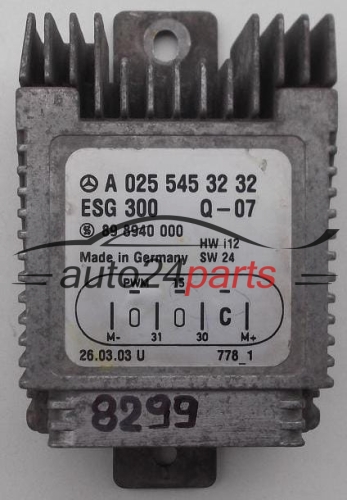 STEROWNIK MODUL WENTYLATOROW MERCEDES A-CLASSE A0255453232 898940000 - 