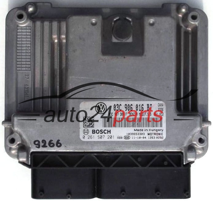 CENTRALINA DO MOTORE VW VOLKSWAGEN GOLF, JETTA, BOSCH 0 261 S07 201, 0261S07201, 03C 906 016 BT, 03C906016BT