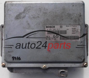 KOMPUTER STEROWNIK SILNIKA CITOREN AX, PEUGEOT 106 1.0, BOSCH 0 261 203 617, 0261203617, 96 226 777 80, 9622677780, MA3.0 65 - 9476