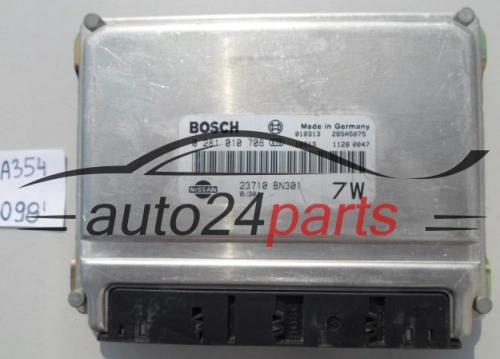KOMPUTER STEROWNIK SILNIKA NISSAN ALMERA 2.2 L BOSCH 0 281 010 708,  23710-BN301, 7W