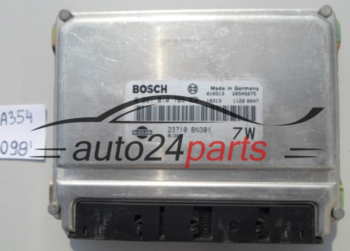 KOMPUTER STEROWNIK SILNIKA NISSAN ALMERA 2.2 L BOSCH 0 281 010 708,  23710-BN301, 7W