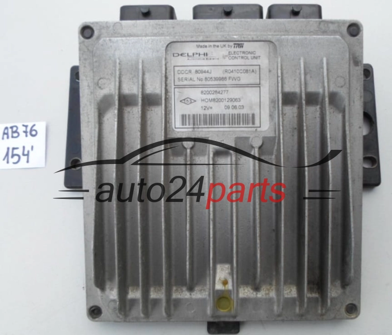 KOMPUTER STEROWNIK SILNIKA RENAULT CLIO 1.5 DCI Delphi R0410C081A, 8200284277, HOM 8200129063