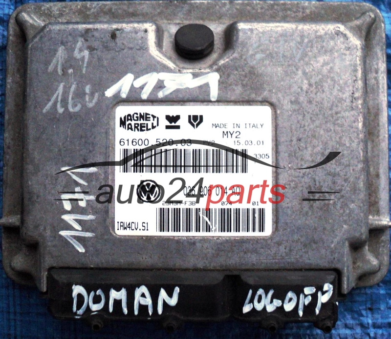 KOMPUTER STEROWNIK SILNIKA SEAT LEON 1.6 036 906 014 AQ, 036906014AQ, 61600.520.03, IAW4CV.S1, IAW4CVS1