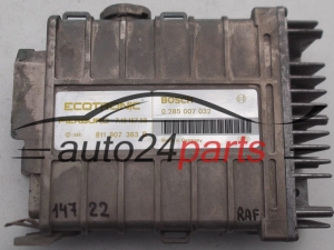CALCULATEUR MOTEUR VOLKSWAGEN AUDI BOSCH 0 285 007 032, 0285007032, 811 907 383 B, 811907383B, PIERBURG 7.18 167.58, 71816758