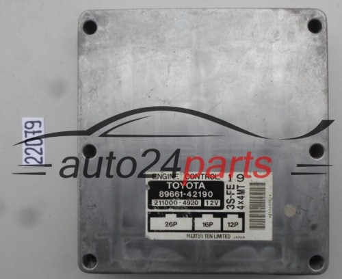 ECU ENGINE CONTROLLER TOYOTA 89661-42190, 8966142190, 211000-4920, 2110004920