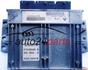 CALCULATEUR MOTEUR RENAULT LAGUNA 1.6 8200164728 8200153837 S2000RPM 21646548-6, 216465486