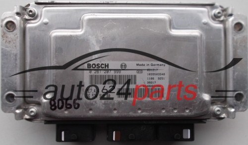 ECU ENGINE CONTROLLER CITROEN C2 1.6 BOSCH 0 261 207 999, 0261207999, 96 534 918 80, 9653491880, 9648002280, ME7.4.4 62