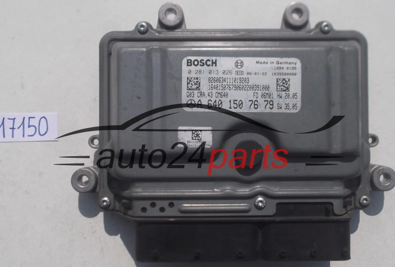 Μονάδα Ελέγχου Κινητήρα MERCEDES A180 BOSCH 0 281 013 026