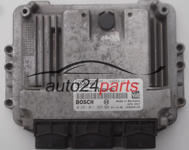 CENTRALINA DO MOTORE FORD FOCUS C-MAX 1.6 TDCI BOSCH 0 281 011 263,  FoMoCo 4M51-12A650-ND