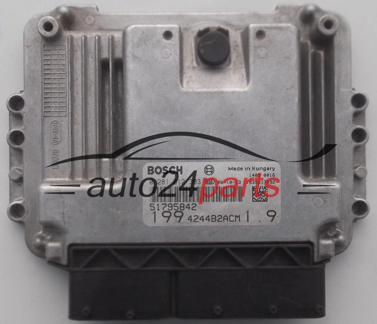 MOTORSTEUERGERÄT ECU STEUERGERÄT  FIAT GRANDE PUNTO 1.3 JTD BOSCH 0 281 012 303,  51795842