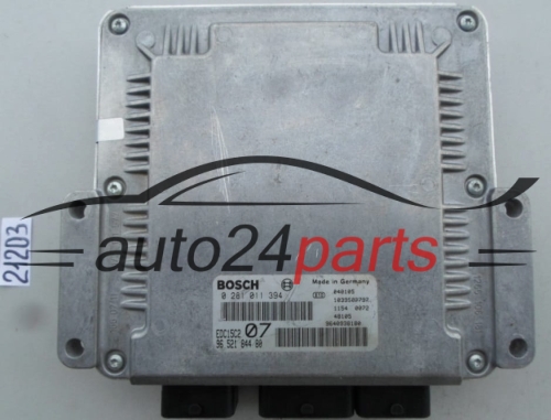 ECU ENGINE CONTROLLER CITROEN C5 2.0 HDI BOSCH 0 281 011 394, 0281011394, 96 521 844 80, 9652184480 