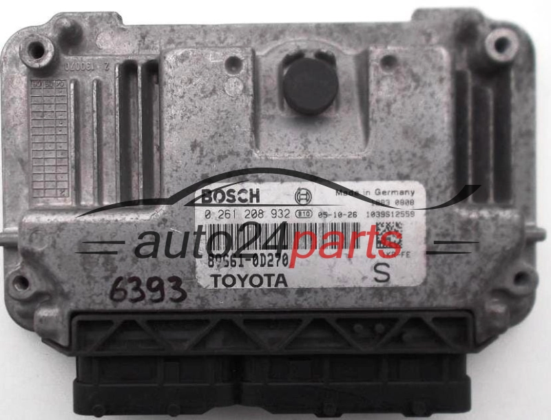 KOMPUTER STEROWNIK SILNIKA TOYOTA YARIS 1.0 BOSCH 0 261 208 932, 0261208932, 89661-0D270, 896610D270