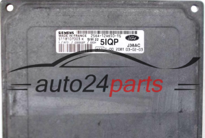KOMPUTER STEROWNIK SILNIKA FORD FIESTA FUSION 1.6 SIEMENS S118107003 K, S118107003K, 2S6A-12A650-TG, 2S6A12A650TG, 5IQP, SIM22 -  