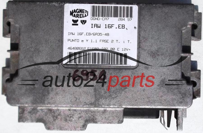 MOTORSTEUERGERÄT ECU STEUERGERAT FIAT PUNTO 1.1 MAGNETI MARELLI IAW 16F.EB, IAW16FEB, 46480662, 61602.102.00, 6160210200