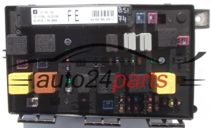 Central do sistema elétrico com caixa de relés e fusíveis, central de controle modul BSI OPEL ASTRA H ZAFIRA B GM 13 191 128 FE, 13191128 FE, HELLA 5DK 008 668-17