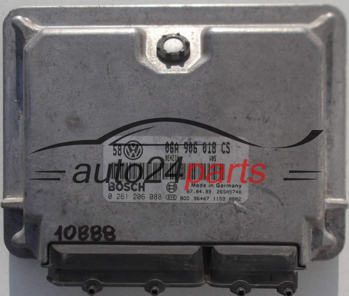 CENTRALINA DO MOTORE VW VOLKSWAGEN GOLF BORA 2.0 AQL 06A906018CS, 06A 906 018 CS, BOSCH 0261206088, 0 261 206 088
