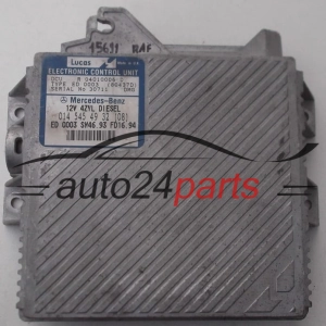 KOMPUTER STEROWNIK SILNIKA MERCEDES W202 C220 2.2 DIESEL LUCAS R04010006D, R 04010006 D, ED 0003 (80437D), A0145454932, 0145454932, A 014 545 49 32 - 15691, 15726