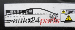 ECU CENTRALITA DE MOTOR  OPEL MERIVA 1.7 CDTI Denso MB2758004755, GM 98002896,  8980028965