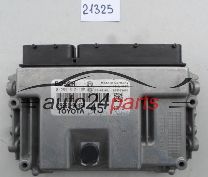 Μονάδα Ελέγχου Κινητήρα TOYOTA AYGO BOSCH 0 261 S12 195, 0261S12195, 89661-0H450, 896610H450