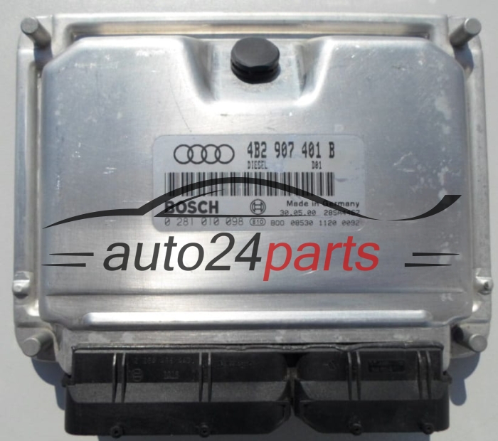 Μονάδα Ελέγχου Κινητήρα AUDI A6 2.5 TDI BOSCH 0 281 010 098,  4B2 907 401 B