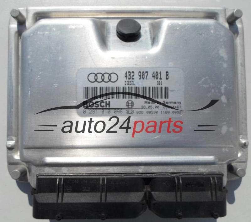 Μονάδα Ελέγχου Κινητήρα AUDI A6 2.5 TDI BOSCH 0 281 010 098,  4B2 907 401 B