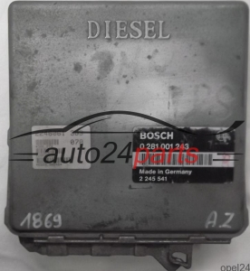 CALCULATEUR MOTEUR BMW E36 318 1.8 TDS BOSCH 0281001243, 0 281 001 243, 2245541, 2 245 541