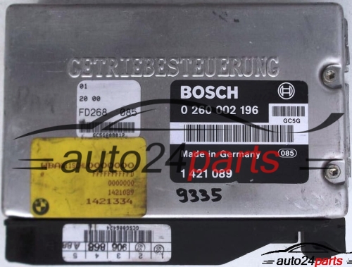 ECU AUTOMATIC GEARBOX BMW E34 E32 530I 3.0, BOSCH 0 260 002 196, 0260002196, 1 421 089, 1421089 