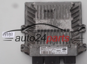 KOMPUTER STEROWNIK SILNIKA FORD FIESTA 1.4 TDCI SIEMENS 5WS40142E-T, 5WS40142ET, 3S61-12A650-GE, 3S6112A650GE, 7BPE, SID804  - 