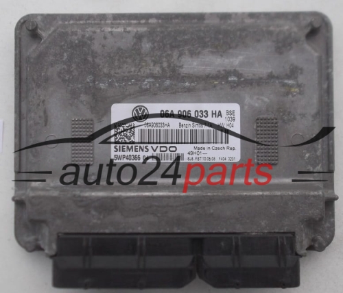 KOMPUTER STEROWNIK SILNIKA SKODA OCTAVIA 1.6 SIEMENS VDO 5WP40366 04