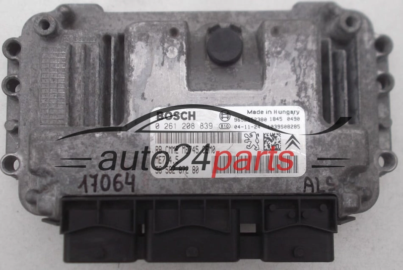 Μονάδα Ελέγχου Κινητήρα PEUGEOT CITROEN 1.6 BOSCH 0 261 208 839, 0261208839, 96 582 872 80, 9658287280