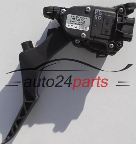 POTENTIOMETRE DE PEDALE DE GAZ D'ACCELERATEUR VW VOLKSWAGEN T5 2.5 TDI 7H1 721 503, 7H1721503, 6PV 008 495-03, 6PV00849503