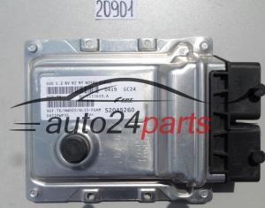 MOTORSTEUERGERÄT ECU STEUERGERAT FIAT 500 1.2 52045260, 9GF.T6, 9GFT6