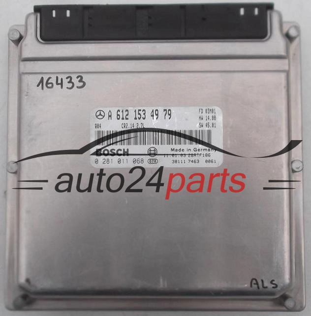 CENTRALINA DO MOTORE MERCEDES W203 CLK 270 CDI BOSCH 0281011068, 0 281 011 068, A6121534979, A 612 153 49 79